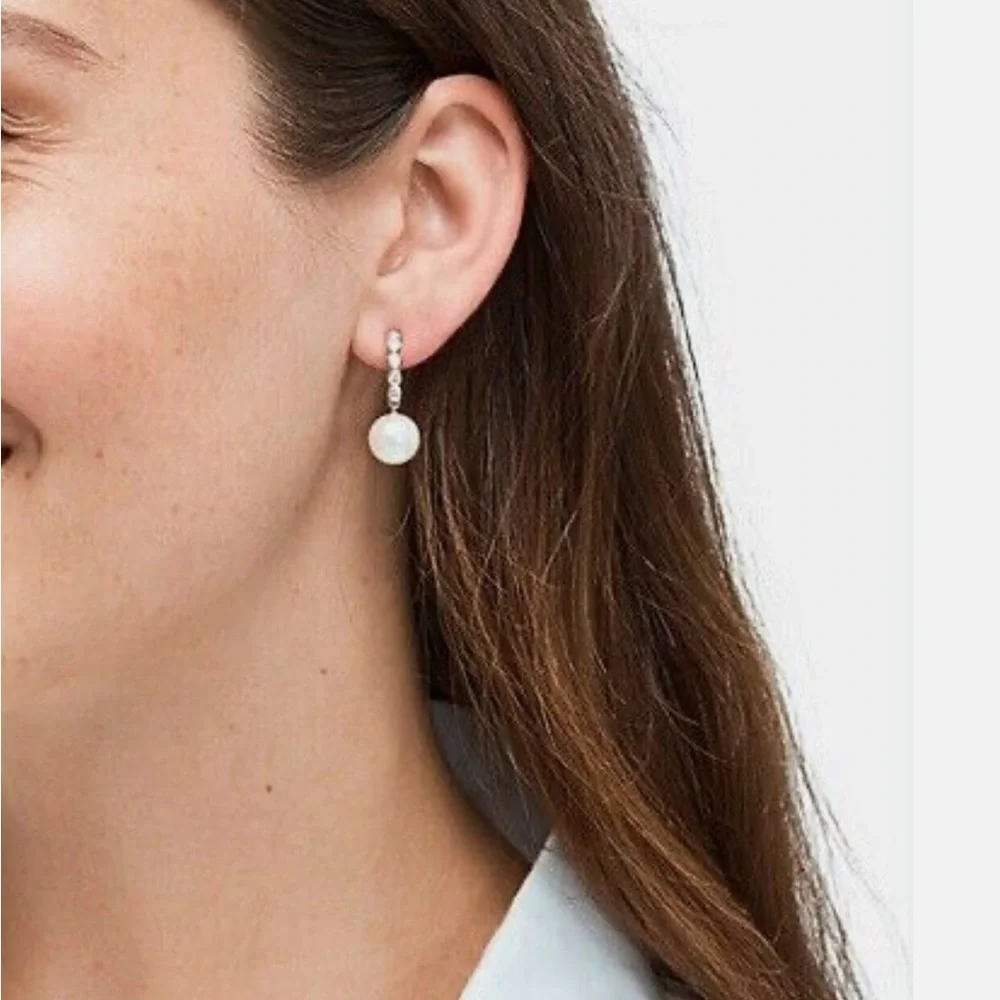 Kate Spade Pearl Drop Huggie Earrings NWT‎